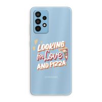 Pizza is the answer: Samsung Galaxy A52 Transparant Hoesje