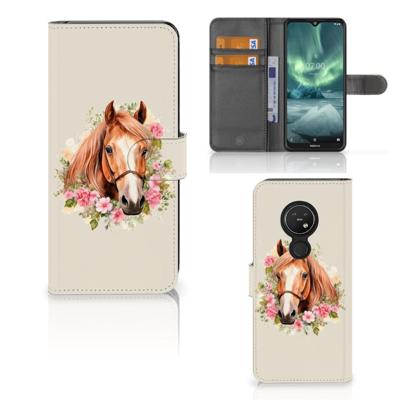 Telefoonhoesje | Met pasjeshouder | voor Nokia 7.2 | Nokia 6.2 Paard