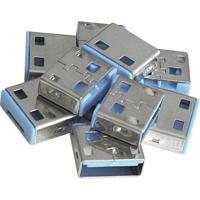 LINDY USB-Lock USB-A-poortslot Set van 10 stuks Blauw Zonder sleutel