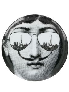 Fornasetti assiette imprimée - Noir