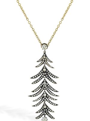 Pragnell Vintage collier en or 18ct à pendentif serti de diamants