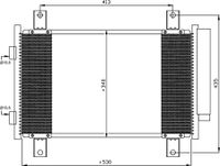 Condensor, airconditioning 35840