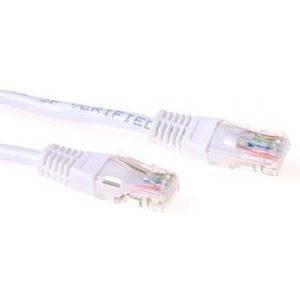 ACT Witte 1,5 meter U/UTP CAT5E patchkabel met RJ45 connectoren