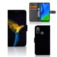 Huawei P Smart 2020 | Telefoonhoesje | Met pasjeshouder | Papegaai