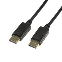 LogiLink CV0076 DisplayPort-kabel DisplayPort Aansluitkabel DisplayPort-stekker, DisplayPort-stekker 7.50 m Zwart