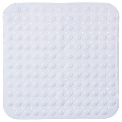 Anti-slip badkamer douche/bad mat wit 54 x 54 cm vierkant Anti-slip badkamer douche/bad mat wit 54 x 54 cm vierkant