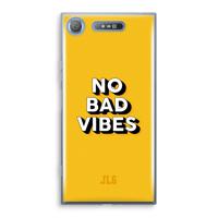 No Bad Vibes: Sony Xperia XZ1 Transparant Hoesje - thumbnail