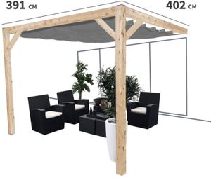 Pergola douglas wall 1 391x402, antraciet - Nesling