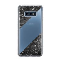 Zwart marmer: Samsung Galaxy S10e Transparant Hoesje