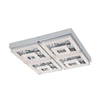 Eglo Led plafondlampFradelo 48w - 3000K - 52cm chroom met kristal - 95661