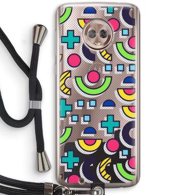 8-bit N°6: Motorola Moto G6 Transparant Hoesje met koord