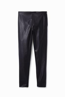 Leatherlook legging - BLACK - XL