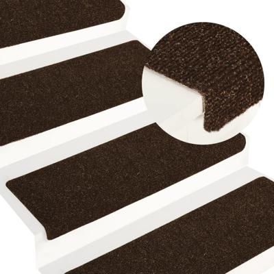 Trapmatten 15 st 65x21x4 cm naaldvilt bruin