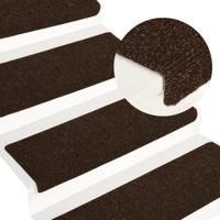 Trapmatten 15 st 65x21x4 cm naaldvilt bruin