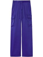 Proenza Schouler White Label pantalon cargo à lien de resserrage - Bleu