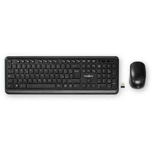 Nedis Muis en Toetsenbordset | Draadloos | USB | QWERTY | Italiaans | 1 stuks - KBMCW100BKIT KBMCW100BKIT