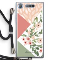 Sweet heaven geometrics: Sony Xperia XZ1 Transparant Hoesje met koord