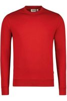 HAKRO Performance Comfort Fit Sweatshirt ronde hals rood, Effen