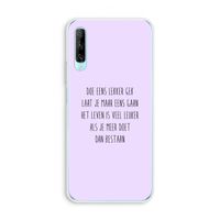 Gek: Huawei P Smart Pro Transparant Hoesje