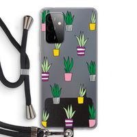 Sanseveria: Samsung Galaxy A72 5G Transparant Hoesje met koord