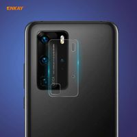 Voor Huawei P40 Pro Hat-Prince ENKAY 0 2mm 9H 2.15D Round Edge camera lens gehard glas film