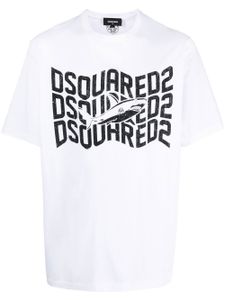 DSQUARED2 t-shirt à logo imprimé - Blanc