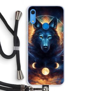 Wolf Dreamcatcher: Huawei Y6s Transparant Hoesje met koord