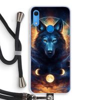 Wolf Dreamcatcher: Huawei Y6s Transparant Hoesje met koord