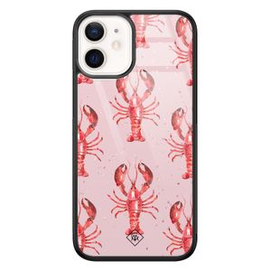 iPhone 12 mini glazen hardcase - Lobster all the way