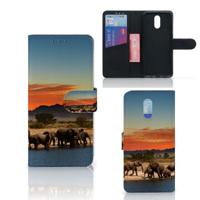 Nokia 2.3 | Telefoonhoesje | Met pasjeshouder | Olifanten