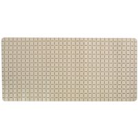 Douche/bad anti-slip mat badkamer - rubber - beige - 76 x 36 cm - rechthoek