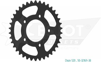 ESJOT Chain wheel 520 42 steel black