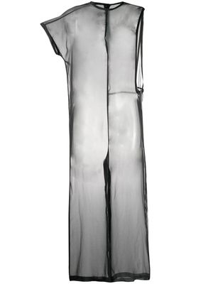 Comme Des Garçons Pre-Owned combinaison crop à effet de transparence - Noir