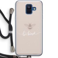 Be(e) kind: Samsung Galaxy A6 (2018) Transparant Hoesje met koord