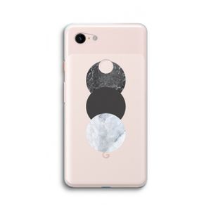 Marmeren cirkels: Google Pixel 3 XL Transparant Hoesje