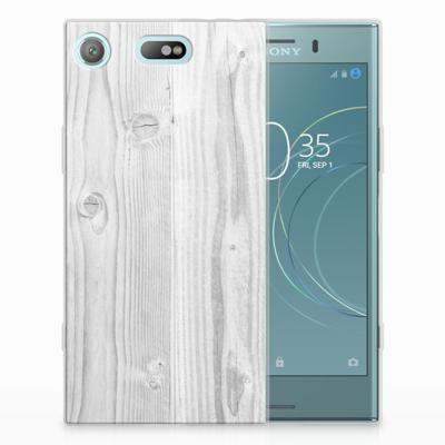 Sony Xperia XZ1 Compact | Bumper Hoesje | White Wood