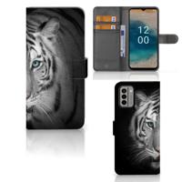 Nokia G22 | Telefoonhoesje | Met pasjeshouder | Tijger