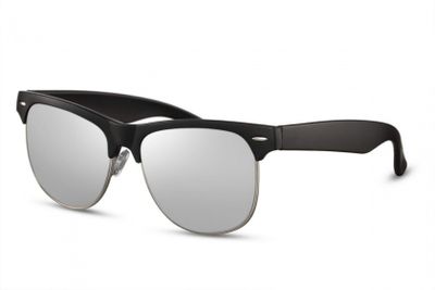 CWI zonnebril unisex wayfarer cat.3 zwart/zilver (CWI2530) CWI zonnebril unisex wayfarer cat.3 zwart/zilver (CWI2530)