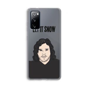 Let It Snow: Samsung Galaxy S20 FE / S20 FE 5G Transparant Hoesje