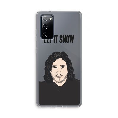 Let It Snow: Samsung Galaxy S20 FE / S20 FE 5G Transparant Hoesje