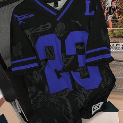 Bon&Bon Sporsity Heren Voetbal T-shirt - Oversized V-hals Mesh Top Veel kleurig-4 / L