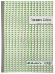 Exacompta ontvangsten, ft A4, Franstalig, dupli (50 x 2 vel)
