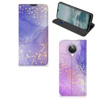 Bookcase voor Nokia G10 | G20 Watercolor Paars