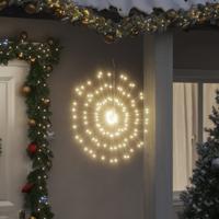 VidaXL Kerstverlichting vuurwerk 2 st 140 warmwitte led's 17 cm