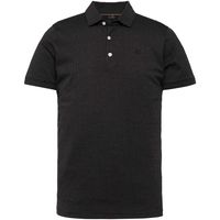 Short sleeve polo jersey mercerize black - thumbnail