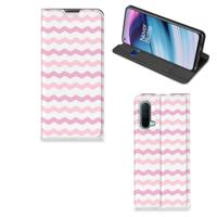 OnePlus Nord CE 5G | Hoesje met Magneet | Waves Roze
