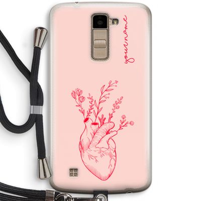 Blooming Heart: LG K10 (2016) Transparant Hoesje met koord