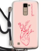 Blooming Heart: LG K10 (2016) Transparant Hoesje met koord