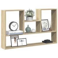 Wandschap 99x15x60 cm bewerkt hout sonoma eikenkleurig Wandschap 99x15x60 cm bewerkt hout sonoma eikenkleurig