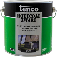 Tenco Houtcoat Zwart - thumbnail